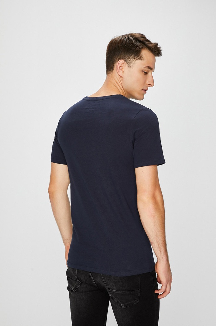 Oblečenie Jack & Jones - Pánske tričko 12136714 tmavomodrá