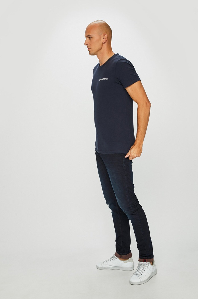 Calvin Klein Jeans - Pánske tričko J30J307852 tmavomodrá AA00