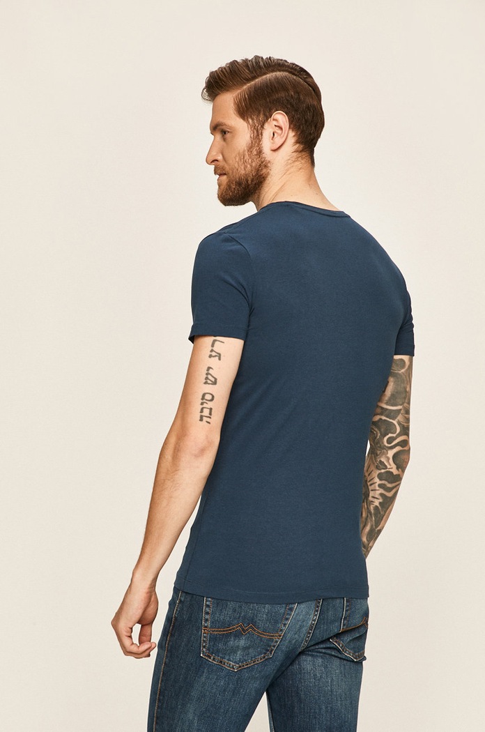 Oblečenie Pepe Jeans Pánske tričko PM501594... tmavomodrá