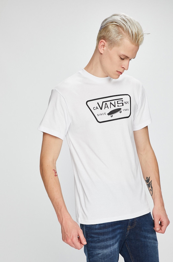 Vans - Majica pamuk bijela V00QN8YB2