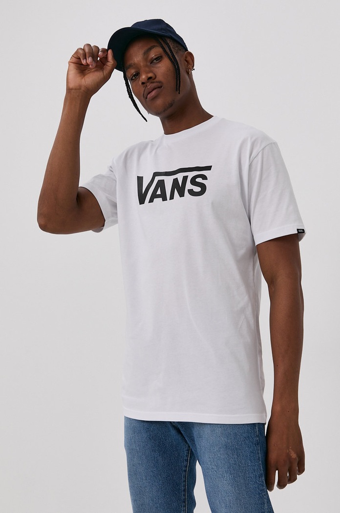 Vans μπλουζάκι βαμβάκι λευκό VGGGYB2