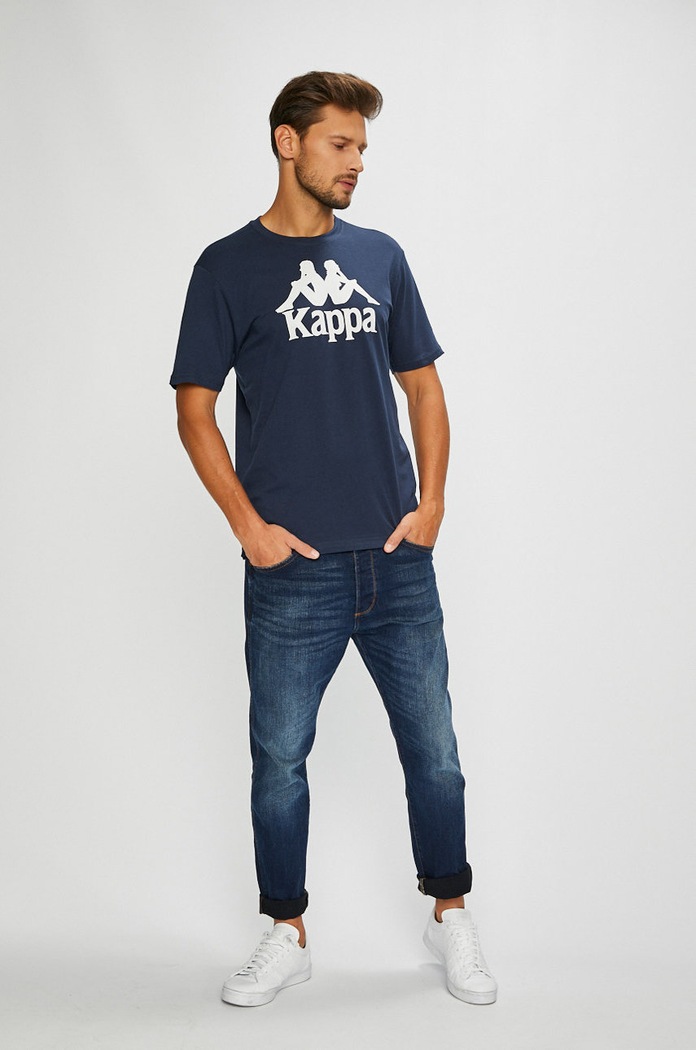 Kappa - T-shirt 303910 granatowy AW20