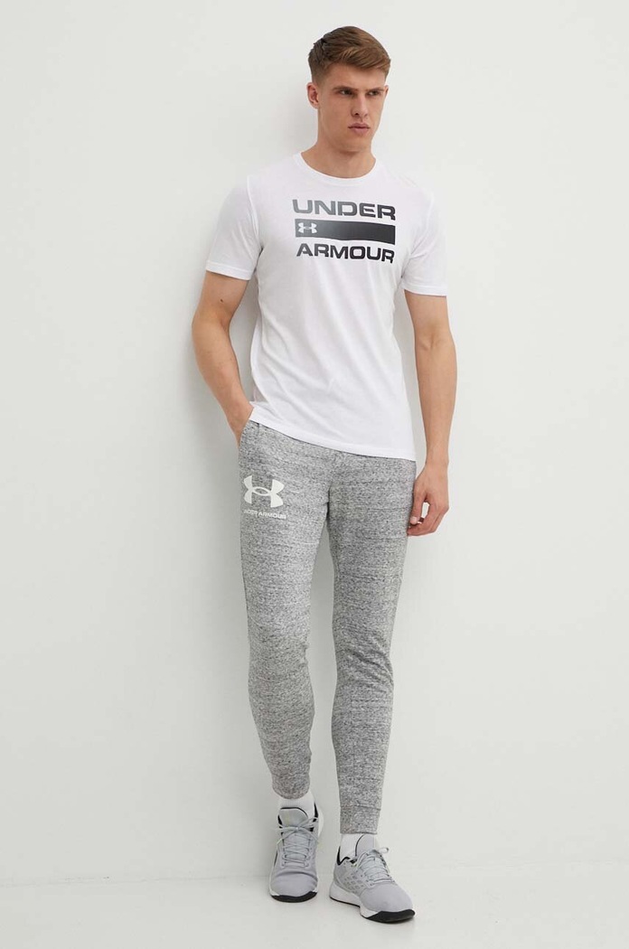 Under Armour тениска мъжка TEAM ISSUE WORDMARK 1329582 бял SS26