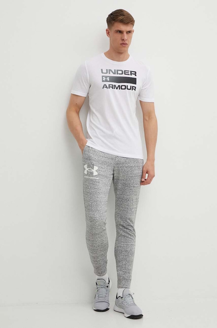 Under Armour тениска мъжка TEAM ISSUE WORDMARK 1329582 бял SS26