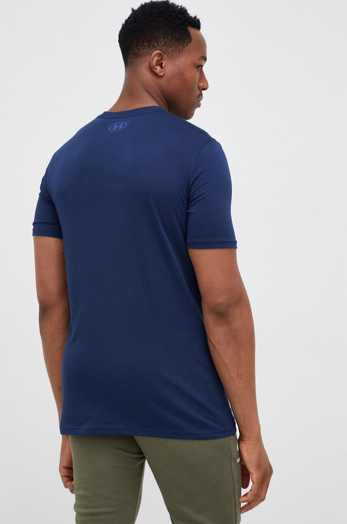 Odzież Under Armour T-shirt męski TEAM ISSUE WORDMARK 1329582 granatowy