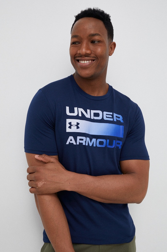 Under Armour T-shirt męski TEAM ISSUE WORDMARK granatowy 1329582