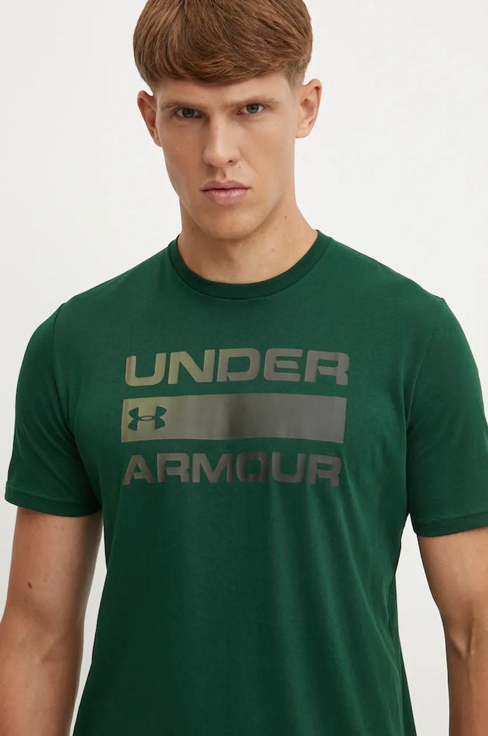 Under Armour tričko pánske TEAM ISSUE WORDMARK zelená 1329582