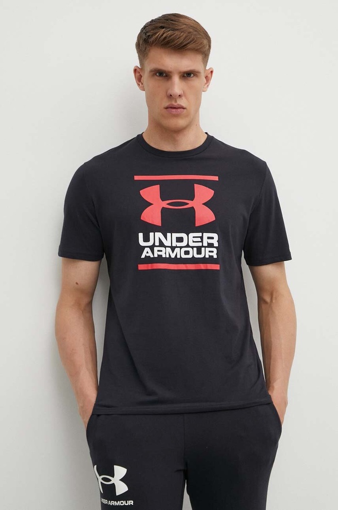 Under Armour - T-shirt 1326849 nyomtatásos fekete 1326849