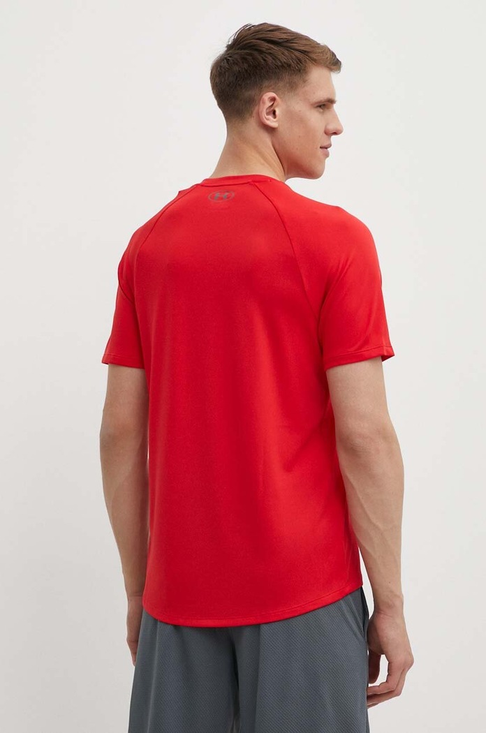 Oblečení Under Armour trénikové tričko pánské Tech SS Tee 2.0 1326413 červená