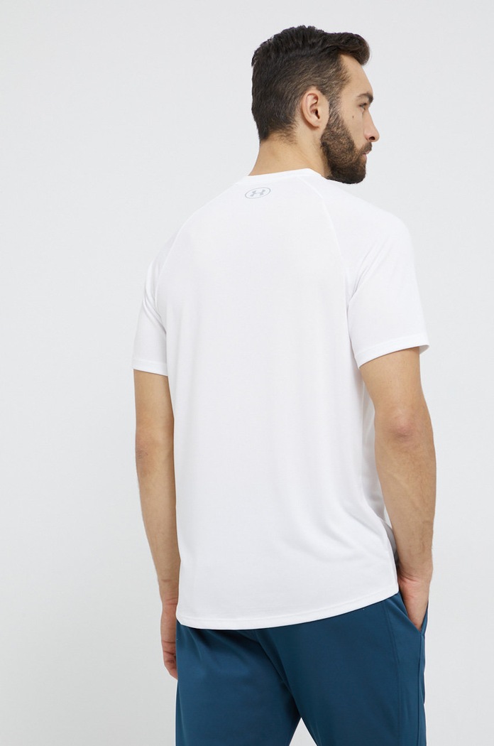 Oblečení Under Armour tréninkové tričko pánské Tech SS Tee 2.0 1326413 bílá