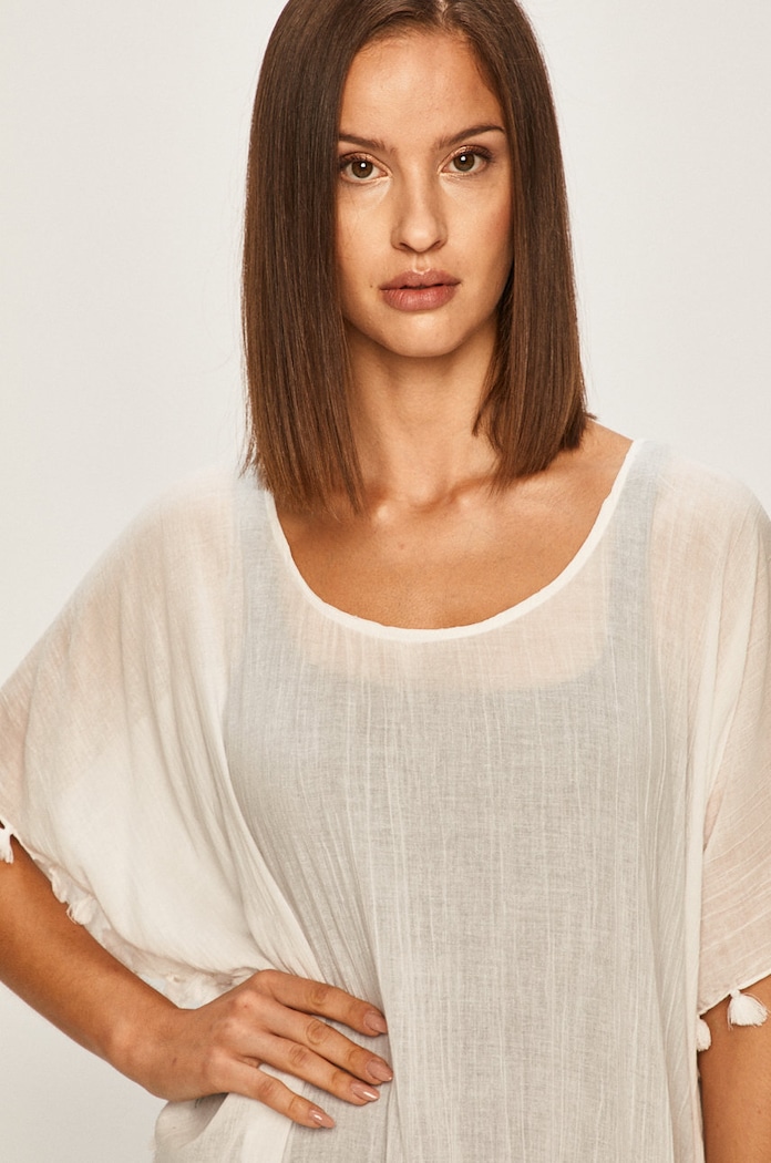 Seafolly - Plážový odev Amnesia Kaftan biela 53638.KA
