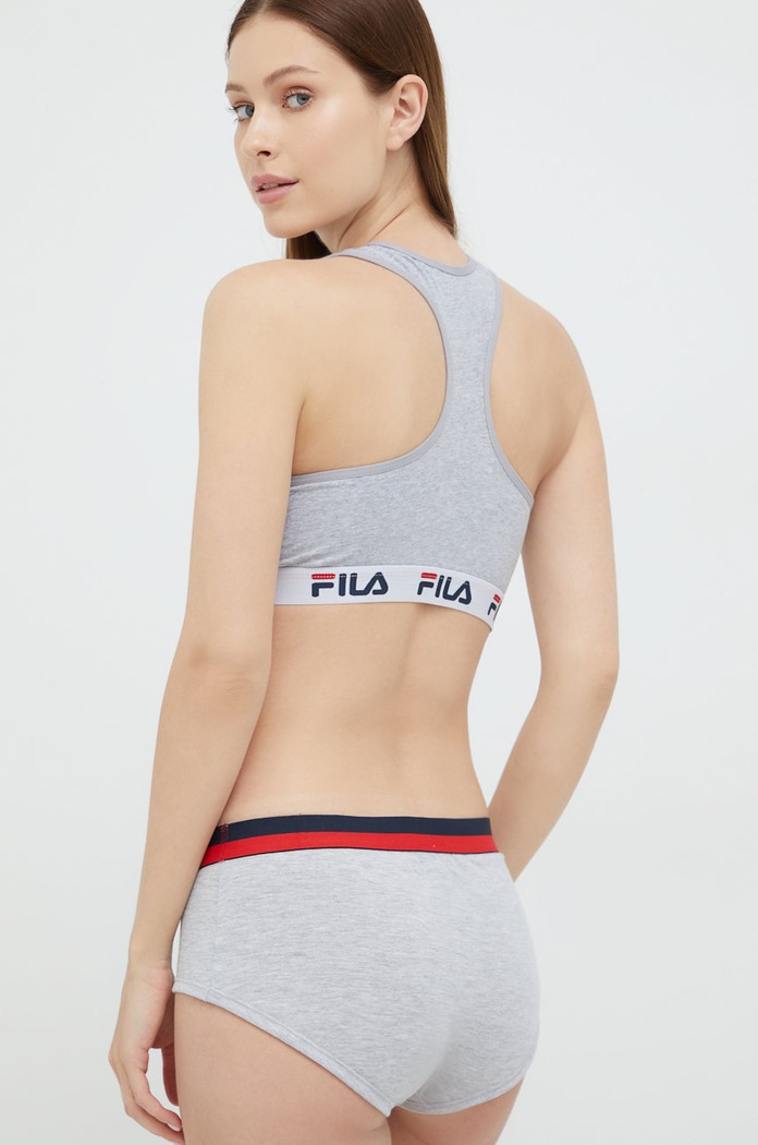 Fila podprsenka bavlnená s elastanom FU6042 sivá SS26