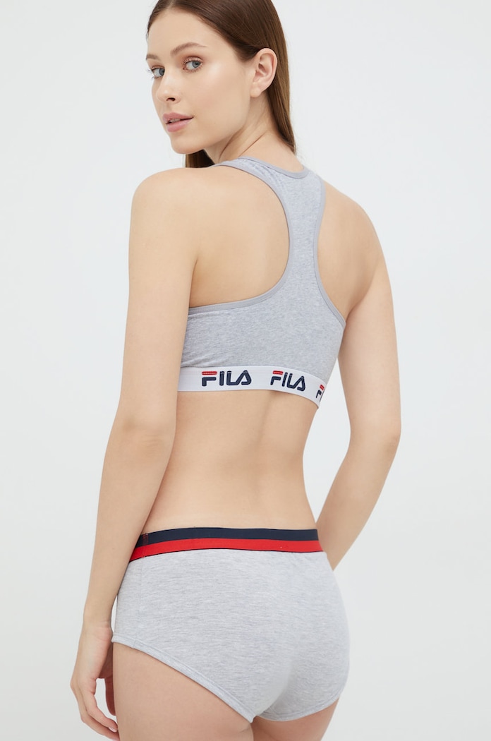 Fila podprsenka bavlnená s elastanom FU6042 sivá SS26