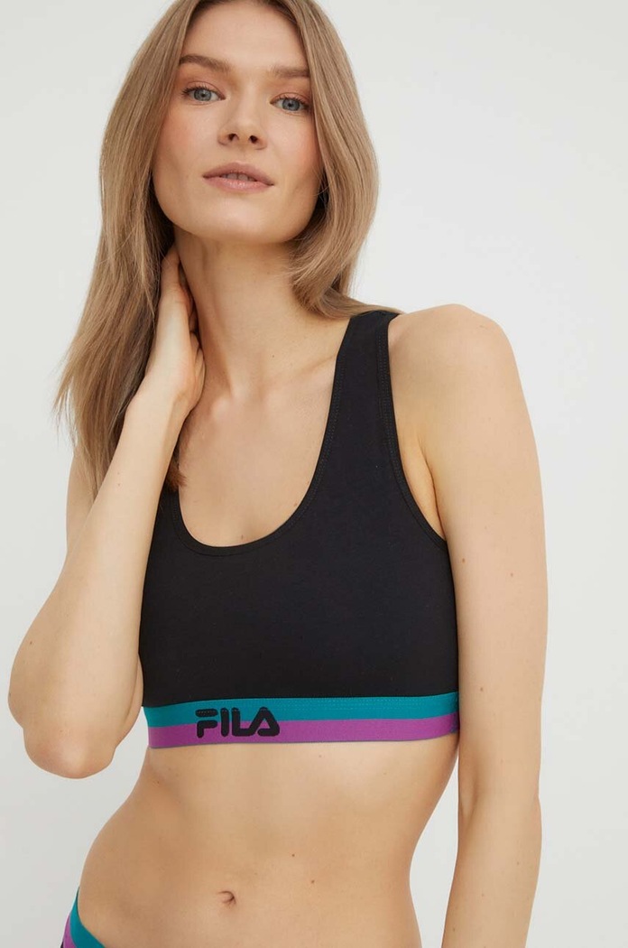 Fila sutien sport moale negru FU6048