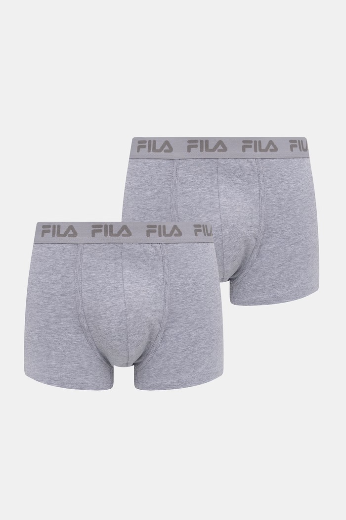 Fila priliehavé boxerky pánske s bavlnou 2-pak pletenina sivá FU5004/2