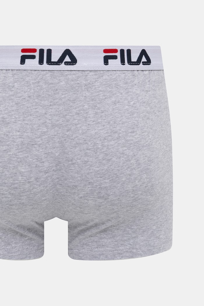 Oblečení Fila přiléhavé boxerky pánské s bavlnou 2-pack FU5016/2 šedá