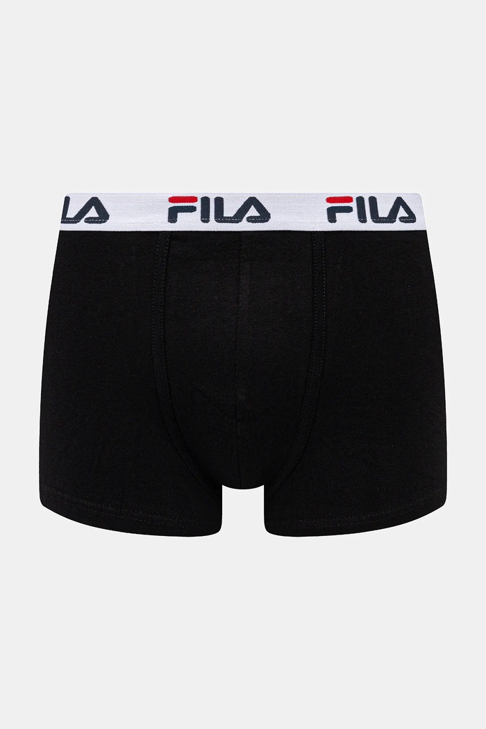 Fila priliehavé boxerky s bavlnou 2-pak potlač čierna FU5016/2