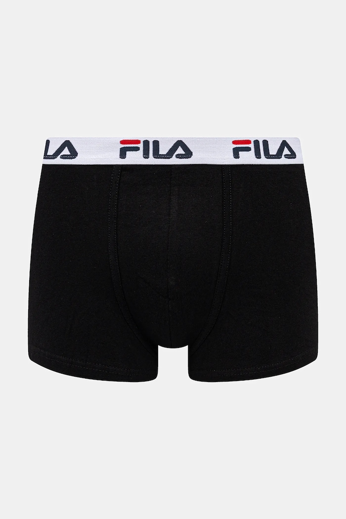 Fila priliehavé boxerky s bavlnou 2-pak potlač čierna FU5016/2