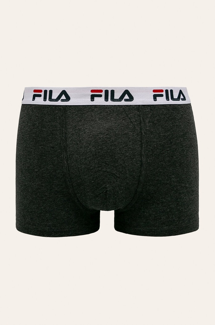 Fila bokserki dopasowane męskie z bawełną 2-pack FU5016/2 szary AA00