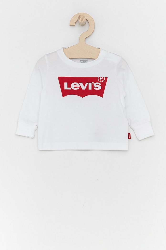Levi's - Longsleeve dziecięcy 62-98 cm nadruk biały NP10014
