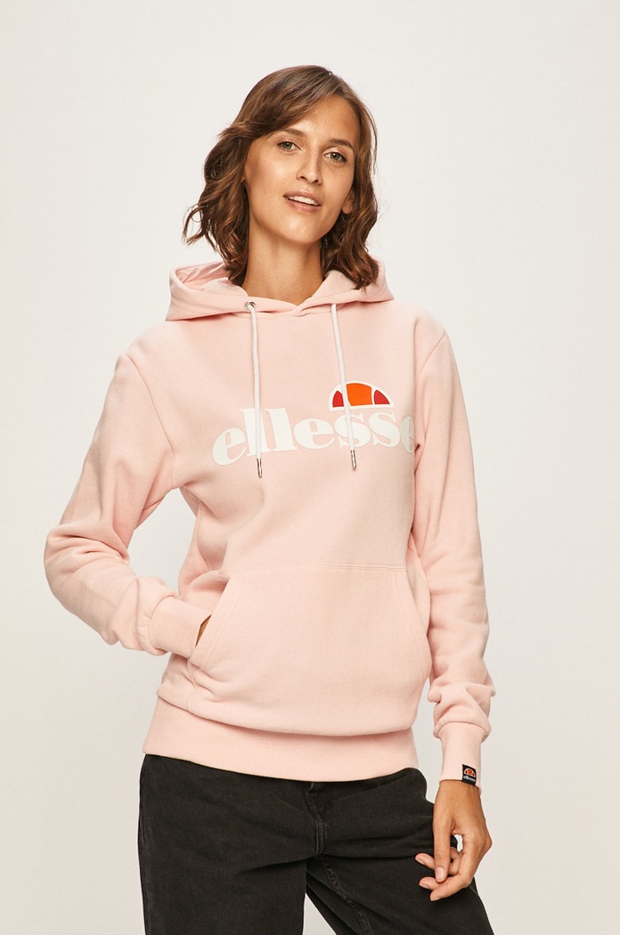 Ellesse - Μπλούζα με κουκούλα ροζ SGS03244
