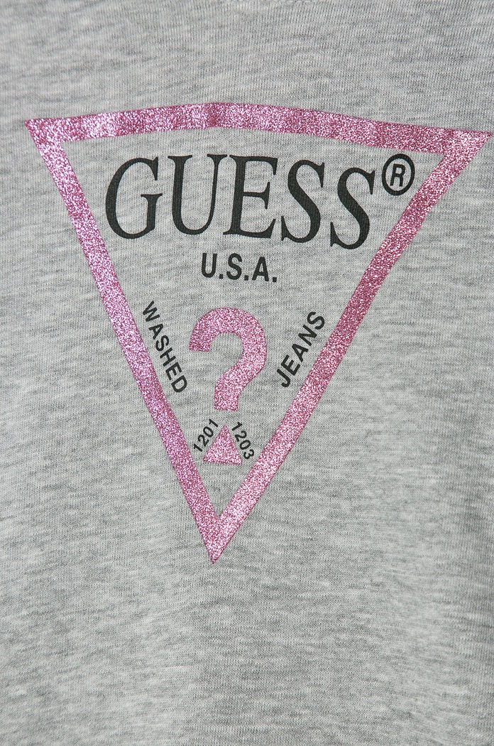 Dievča Guess Jeans - Detská mikina 118-175 cm J83Q14.K5WK0 sivá