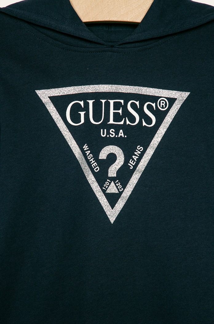Dievča Guess Jeans - Detská mikina 118-175 cm J83Q14.K5WK0 tmavomodrá
