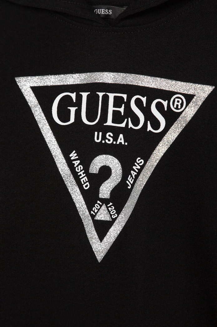 DÍVKA Guess Jeans - Dětská mikina 118-175 cm J83Q14.K5WK0 černá