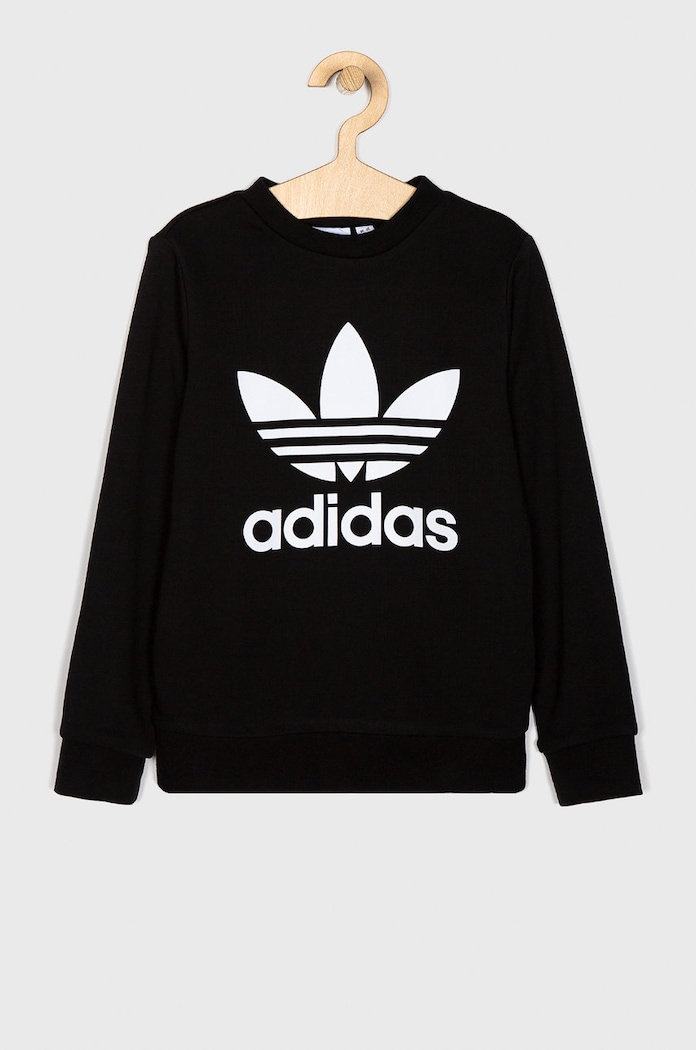 adidas Originals - Dětská mikina 128-164 cm ED7797 bez kapuce černá ED7797