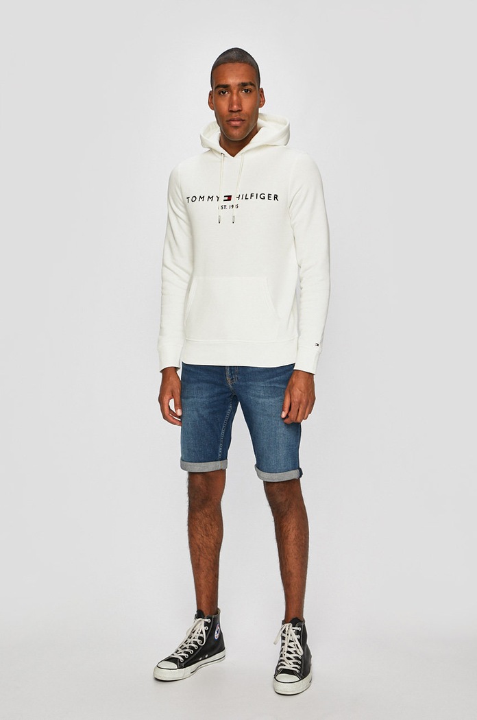 Ρούχα Tommy Hilfiger - Μπλούζα MW0MW10752 λευκό