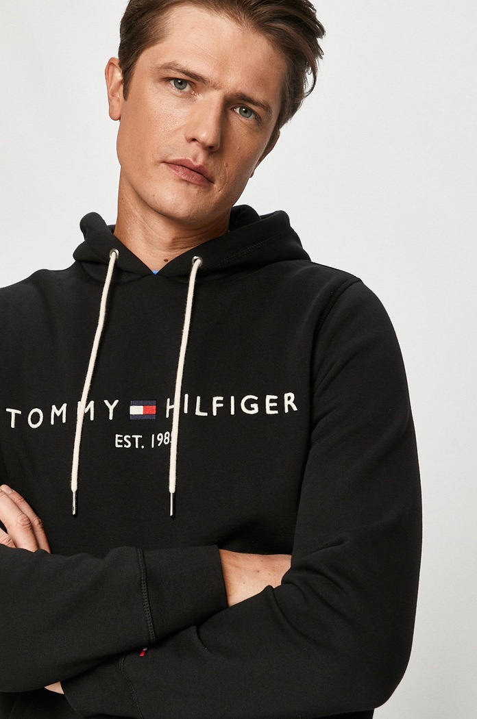 Tommy Hilfiger - Φούτερ MW0MW10752 μαύρο MW0MW10752