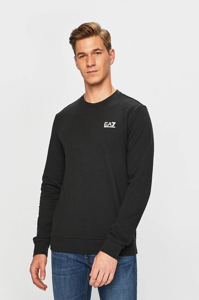 Mikina EA7 Emporio Armani bez kapuce černá PJ05Z.8NPM52
