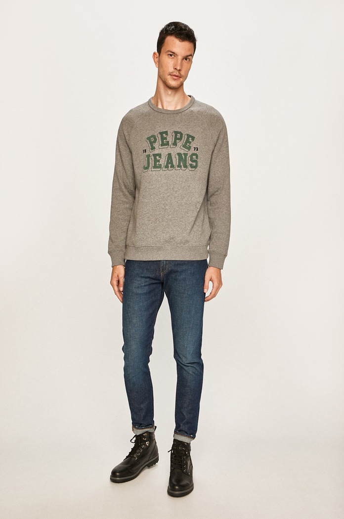 Pepe Jeans - Bluza Linus PM581654 gri AW19