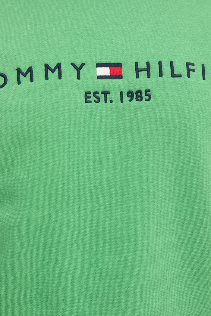 Tommy Hilfiger bluza męska z bawełną MW0MW11596 zielony