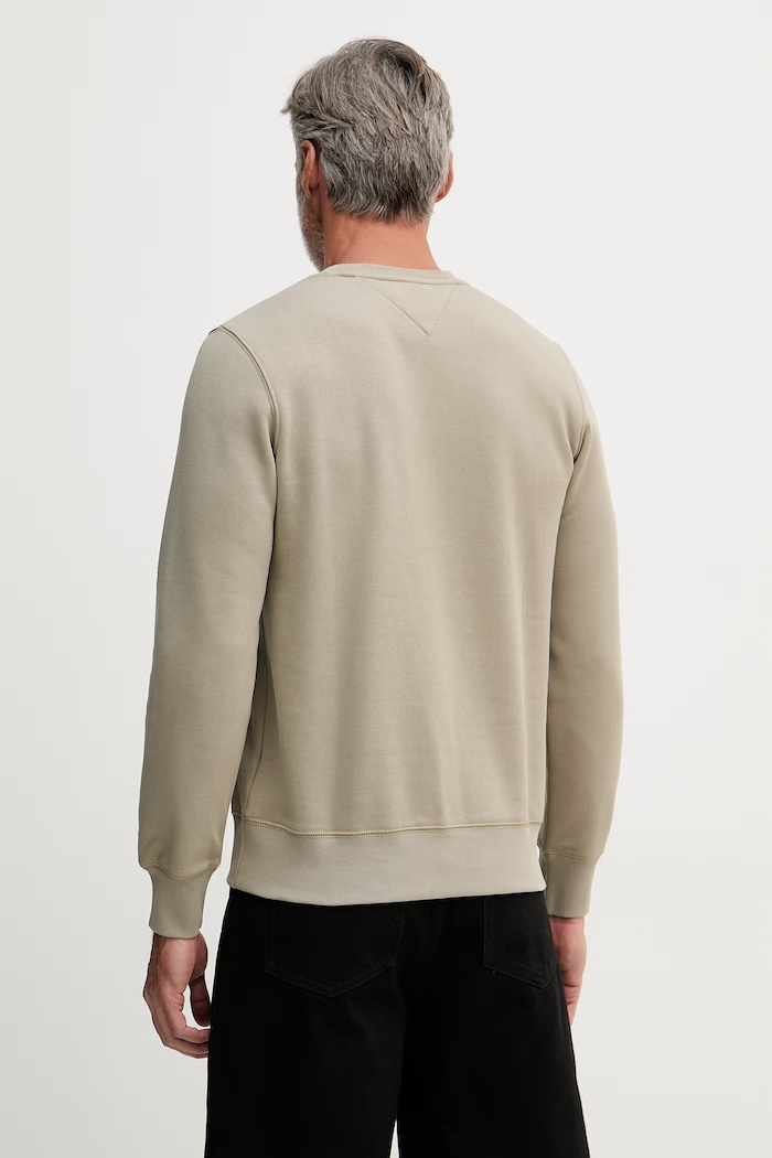 Îmbrăcăminte Tommy Hilfiger hanorac bărbătesc cu bumbac MW0MW11596 verde