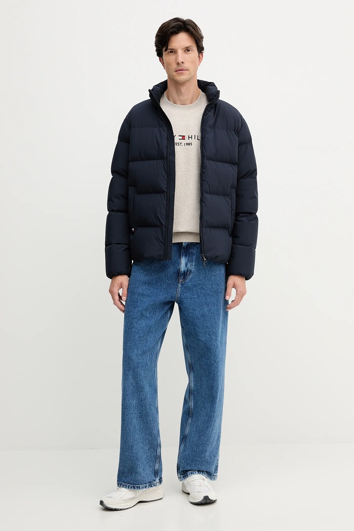 Tommy Hilfiger mikina pánska s bavlnou MW0MW11596 béžová SS26