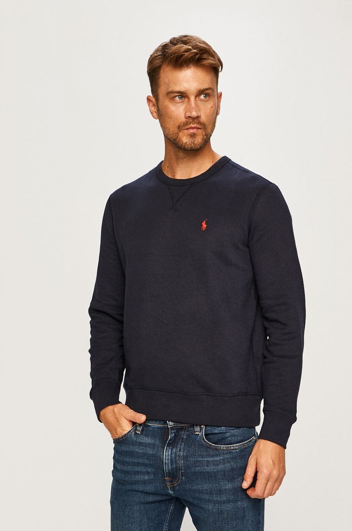 Mikina Polo Ralph Lauren bez kapuce námořnická modř 710766772003