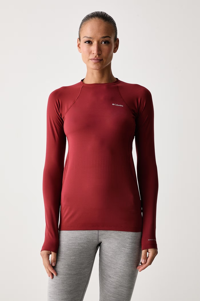 Columbia Longsleeve funkcyjny damski Midweight Stretch czerwony 1639021