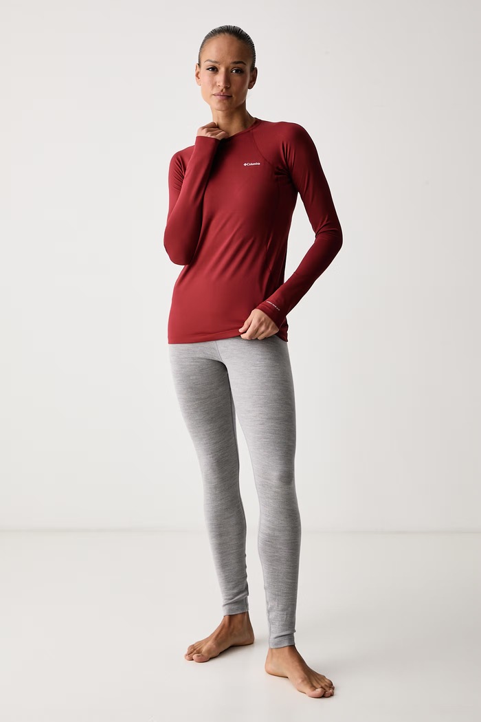Columbia Longsleeve funkcyjny damski Midweight Stretch 1639021 czerwony AW25