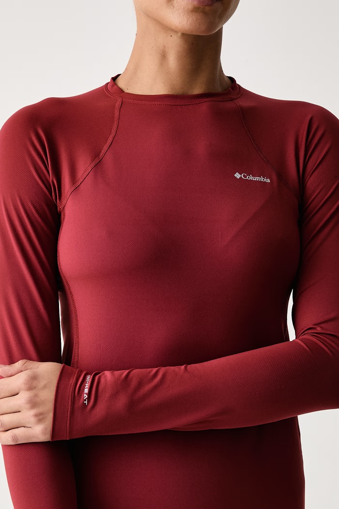 Longsleeve funkcyjny damski Midweight Stretch Columbia 1639021 czerwony