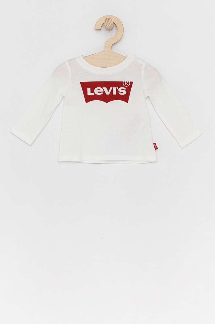 Levi's - Longsleeve copii 56/62-98 cm print alb NP10504