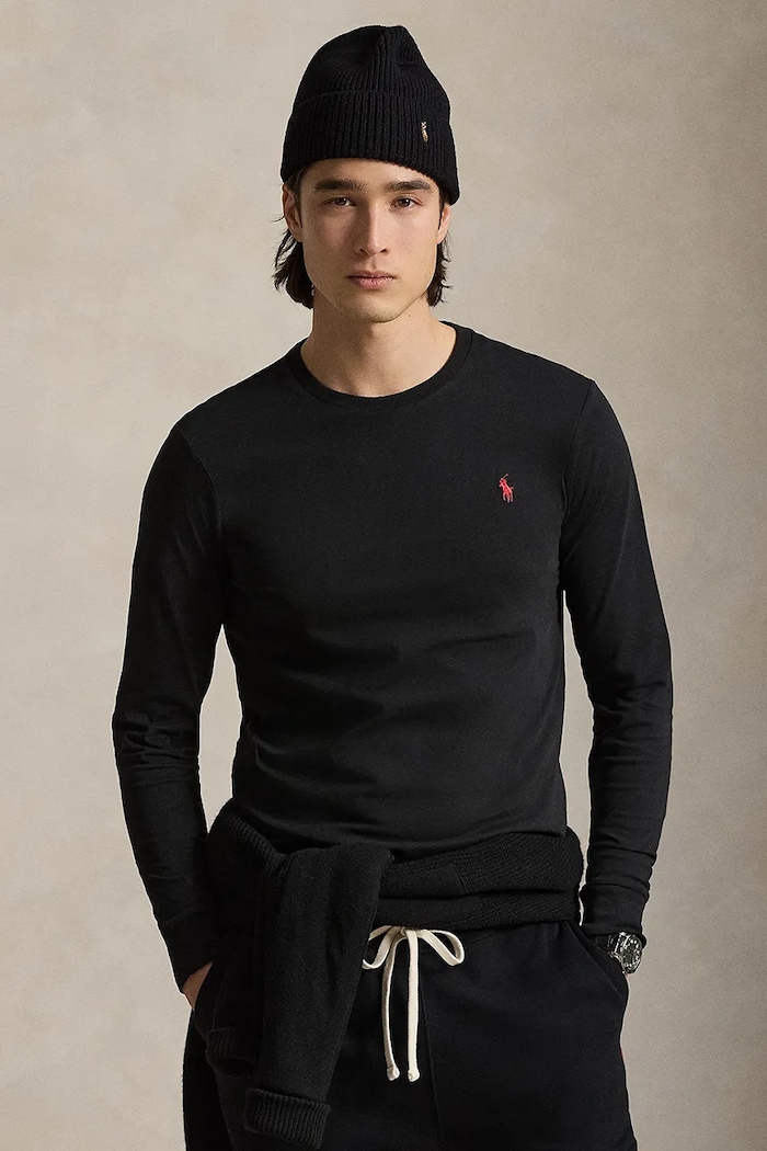 Polo Ralph Lauren - Tričko s dlouhým rukávem kulatý černá 710671468001