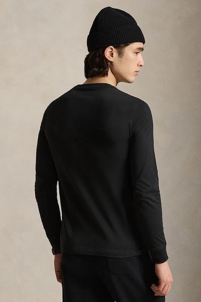 Polo Ralph Lauren - Tričko s dlouhým rukávem 710671468001 černá AW19