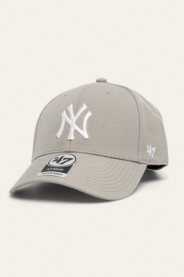47 brand - Шапка MLB New York Yankees сив B.MVP17WBV.GYC