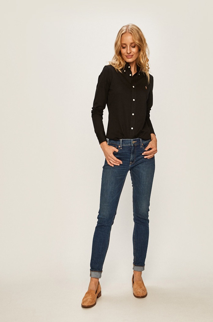 Ruházat Polo Ralph Lauren pamut ing 211664427010 fekete