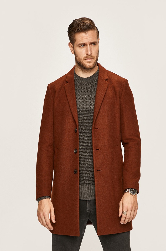 Jack & Jones - Płaszcz pozostałe brązowy 12154382