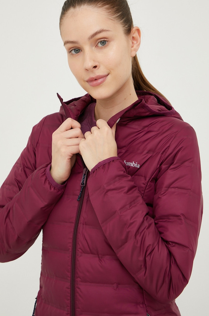 Columbia kurtka sportowa puchowa Lake fioletowy 1859672