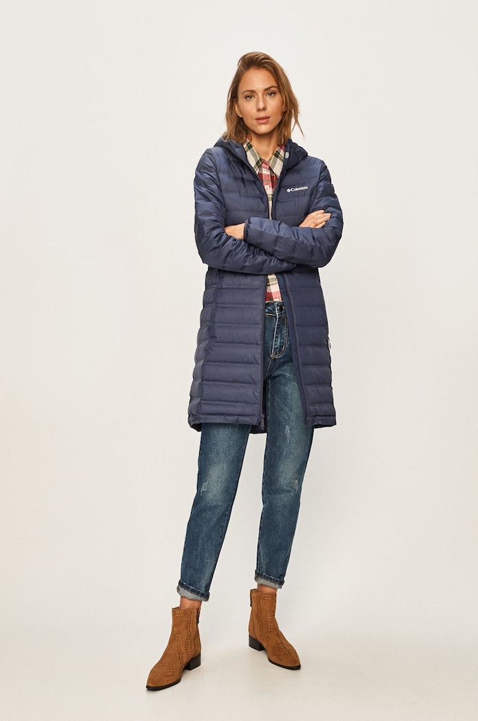 Páperová športová bunda Columbia Lake 1859672 tmavomodrá AW22