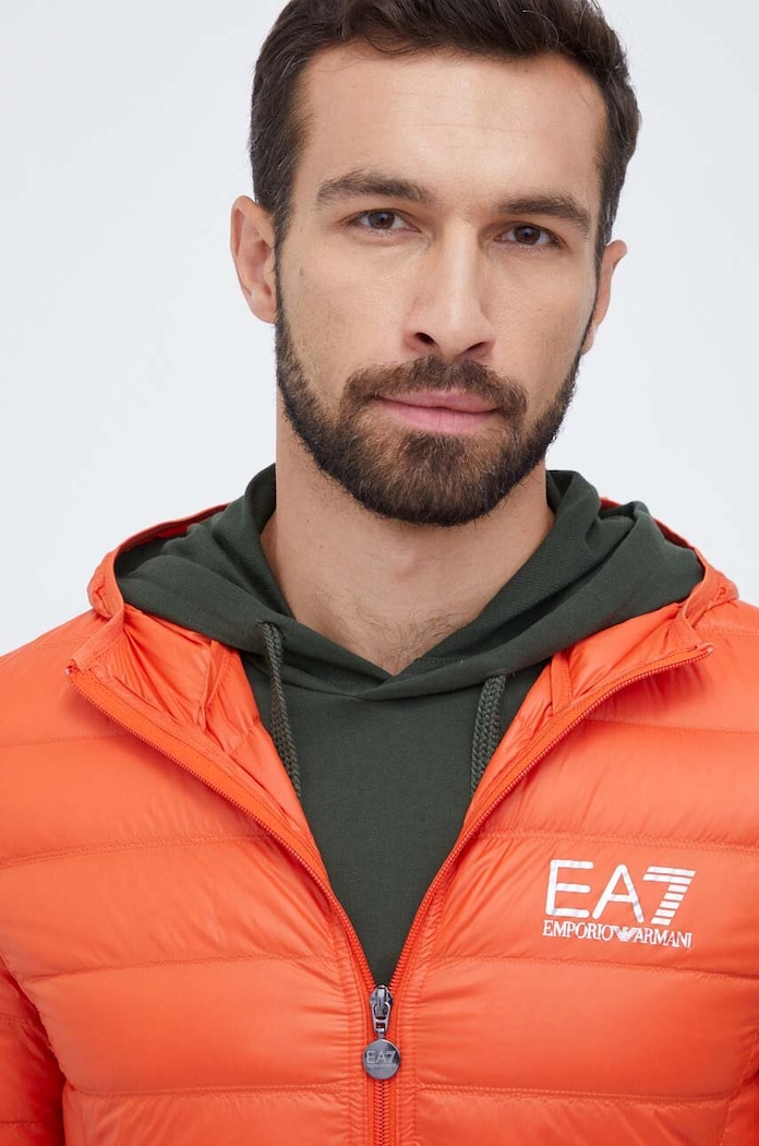 EA7 Emporio Armani kurtka puchowa pomarańczowy PN29Z.8NPB02