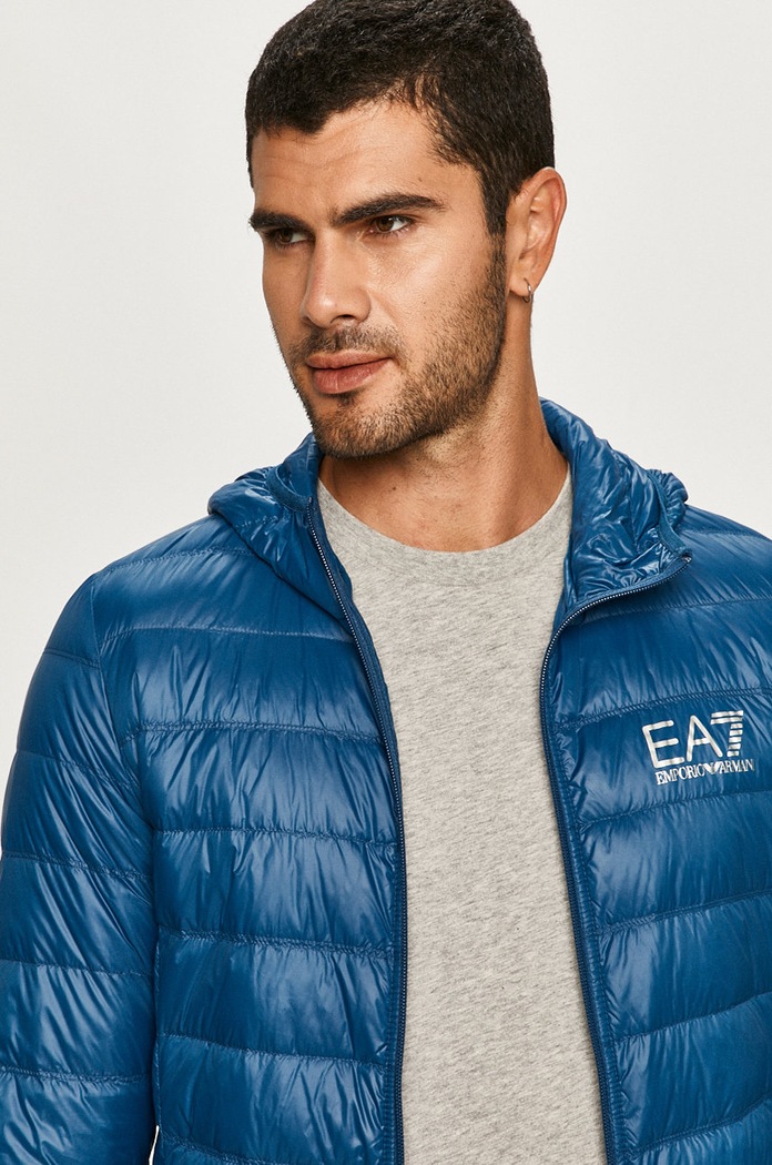 Páperová bunda EA7 Emporio Armani PN29Z.8NPB02 modrá SS24